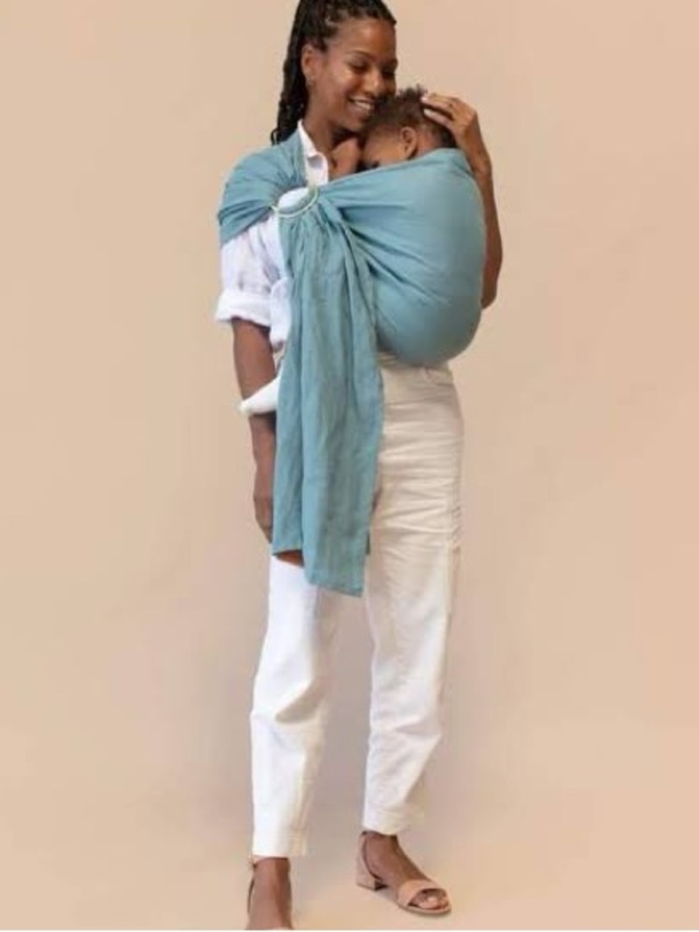 Wildbird Ring Sling Blue 100% Linen Carrier